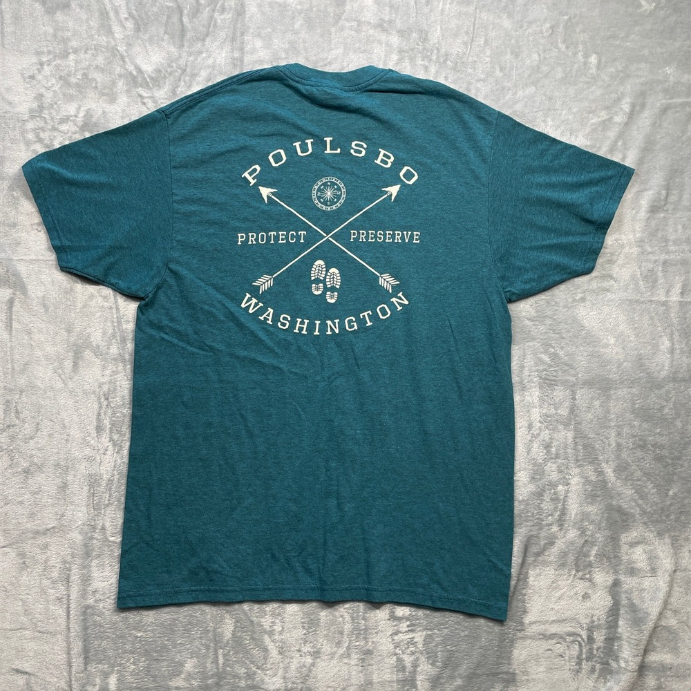 Prairie Mountain Poulsbo Washington Protect Preserve Graphic T Shirtβ Mens Large
